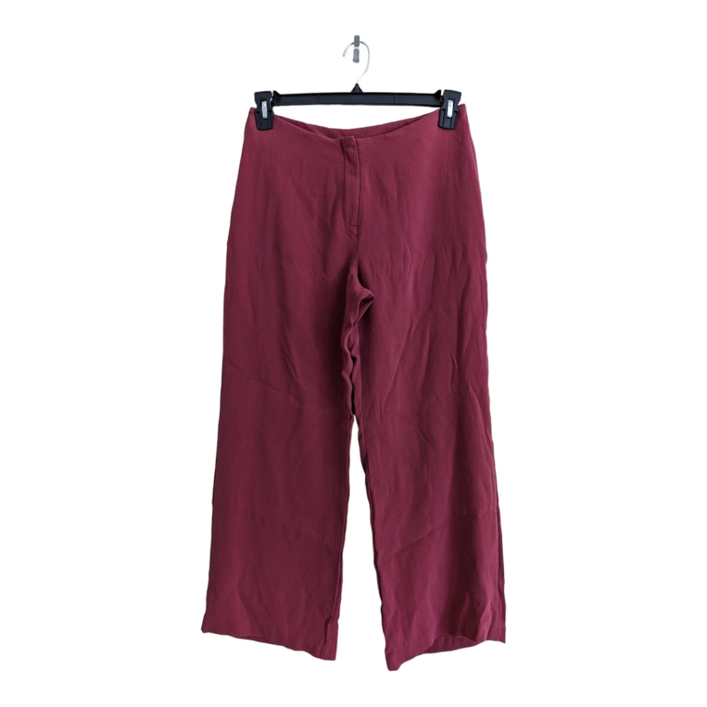 Eileen Fisher 97% Silk Trousers Relax fit Sz PM